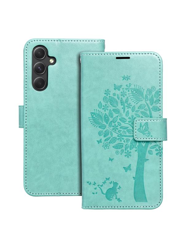 Kabura MEZZO Book do SAMSUNG A54 5G drzewo zielony