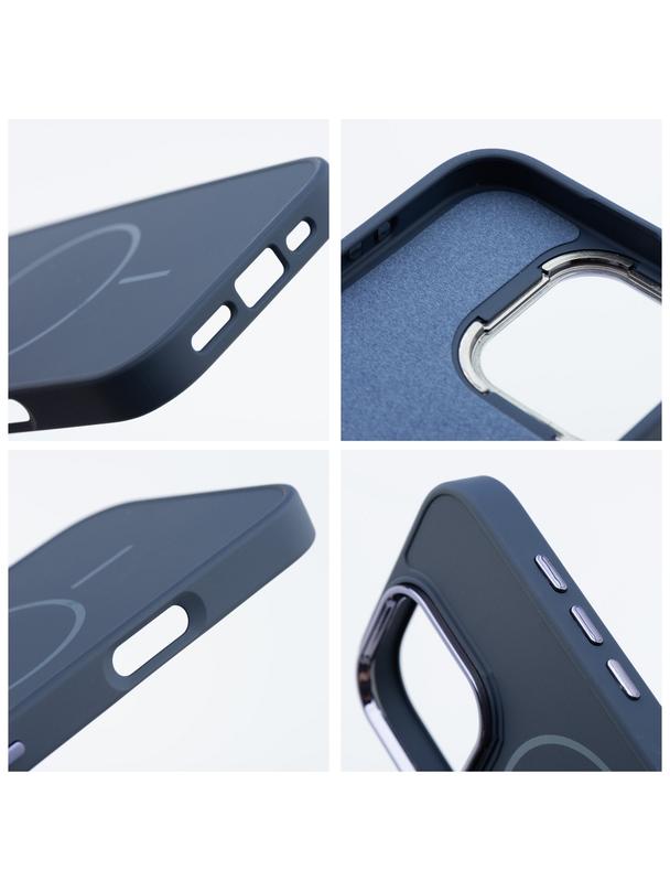 Futerał FRAME MAG COVER kompatybilny z MagSafe do IPHONE 13 MINI granatowy