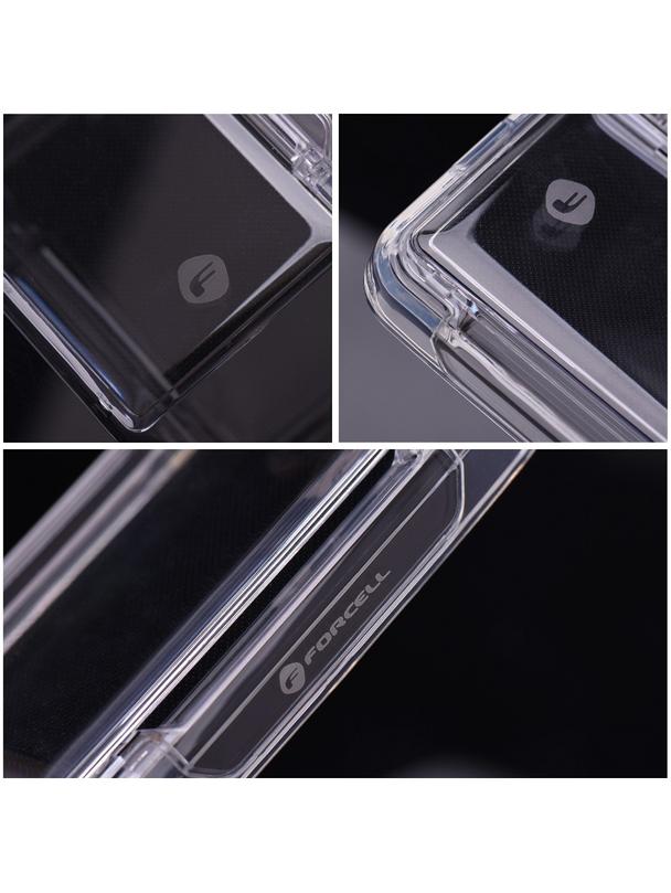 Etui na Samsung S24 PLUS Forcell F-Protect Crystal Pocket transparentne