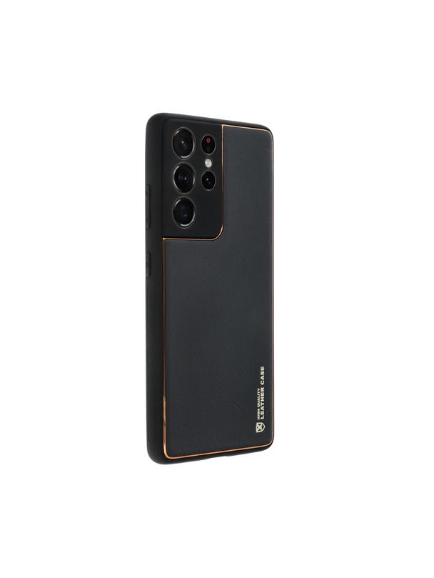 Futerał LEATHER CASE skórzany do SAMSUNG S23 FE czarny