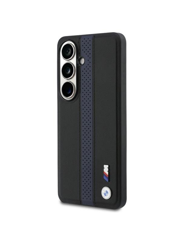 BMW futerał do SAMSUNG S26 kompatybilny z MagSafe BMHMS26S25PCPSKB (Perforated Stripe Logo) niebieski
