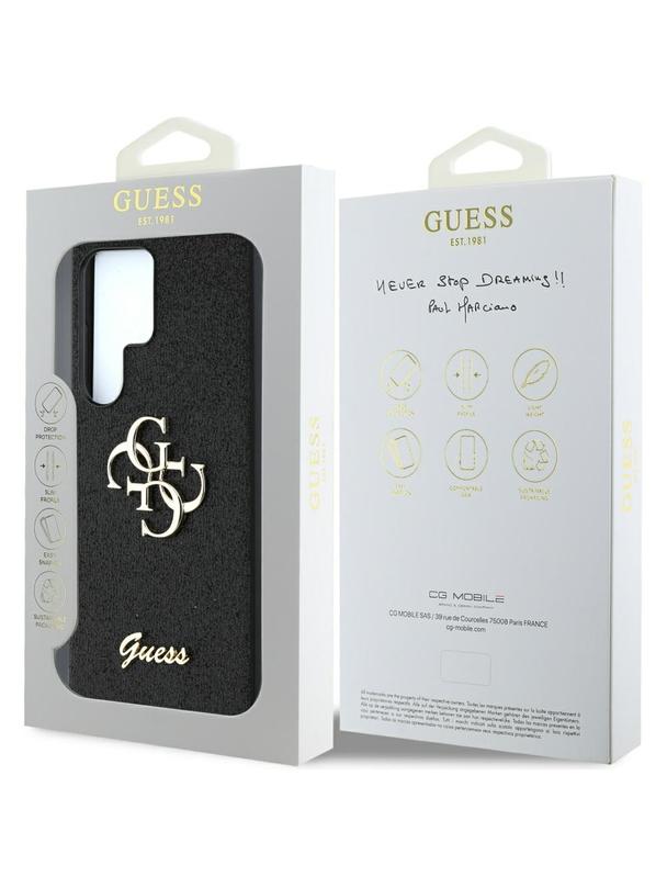 GUESS futerał do SAMSUNG S25 Ultra GUHCS25LHG4SGK (Fixed Glitter Big 4G) czarny
