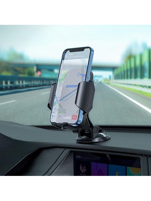 Uchwyt na telefon do samochodu uniwersalny Hoco do szyby / deski CA82 czarny