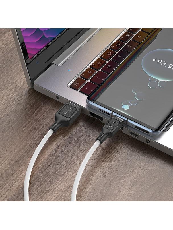 Kabel USB A do USB C Hoco 3A 1 m X90 biały
