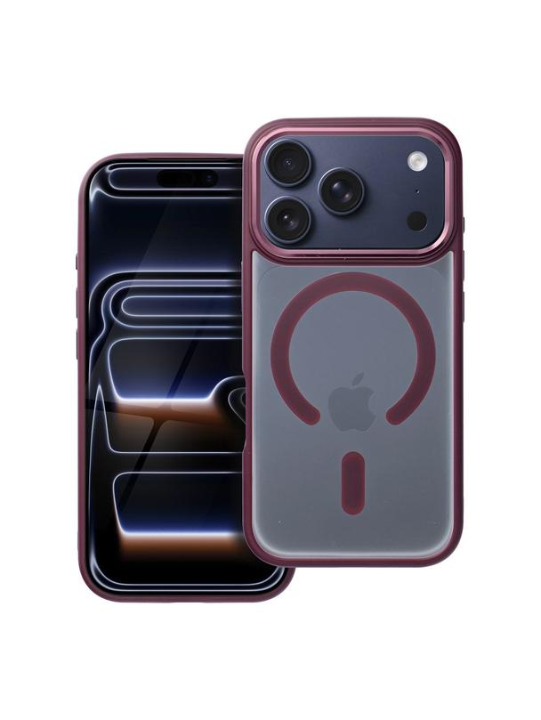 Futerał MATTE MAG COVER kompatybilny z MagSafe do IPHONE 17 Pro czerwony