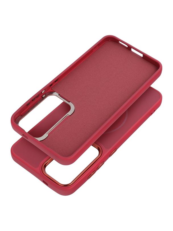 Futerał FRAME MAG COVER kompatybilny z MagSafe do SAMSUNG S25 FE magenta