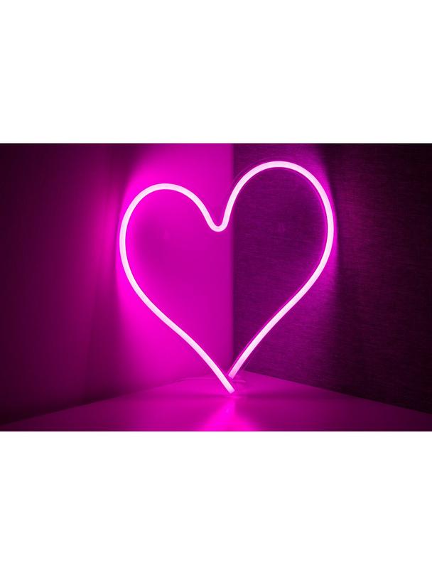 NEON NA ŚCIANĘ LED na USB - SERCE model