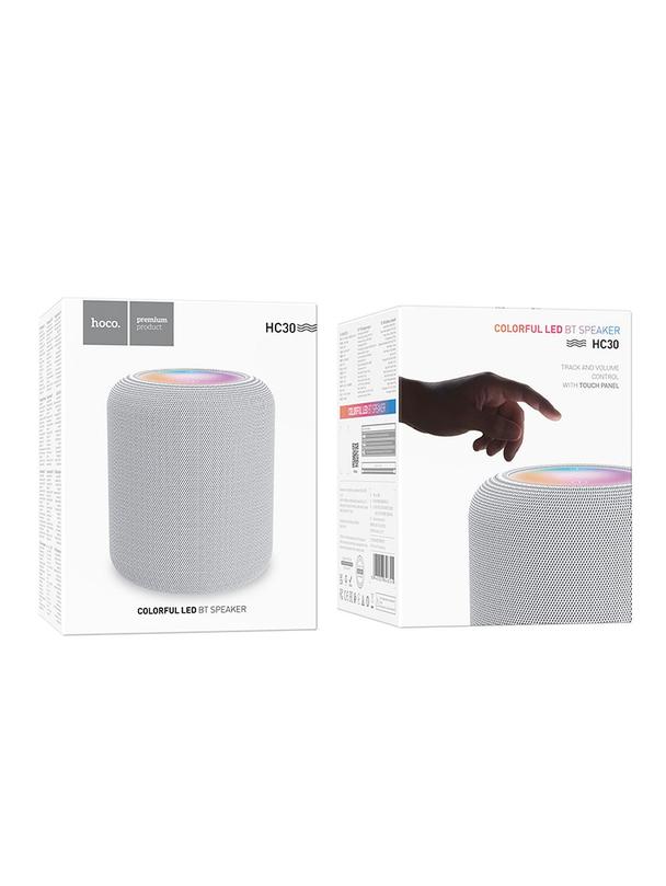 Głośnik bezprzewodowy LED 5W 3h Hoco HC30 szary