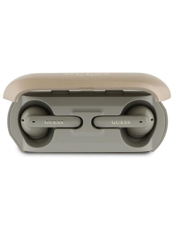 GUESS słuchawki bezprzewodowe bluetooth TWS GUTWSC2MCDSD (Elongated Metallic Classic Printed Logo) złote