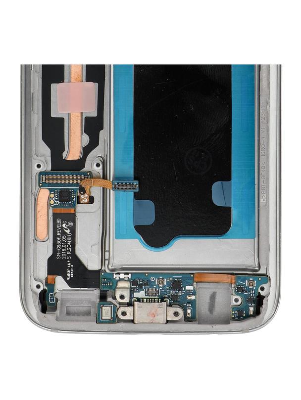 FixCell wyświetlacz LCD do SAMSUNG S7 z ramką złoty (odnowiony)