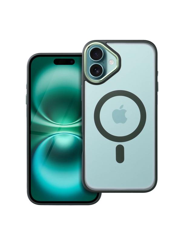 Futerał MATTE MAG COVER kompatybilny z MagSafe do IPHONE 16 Plus zielony