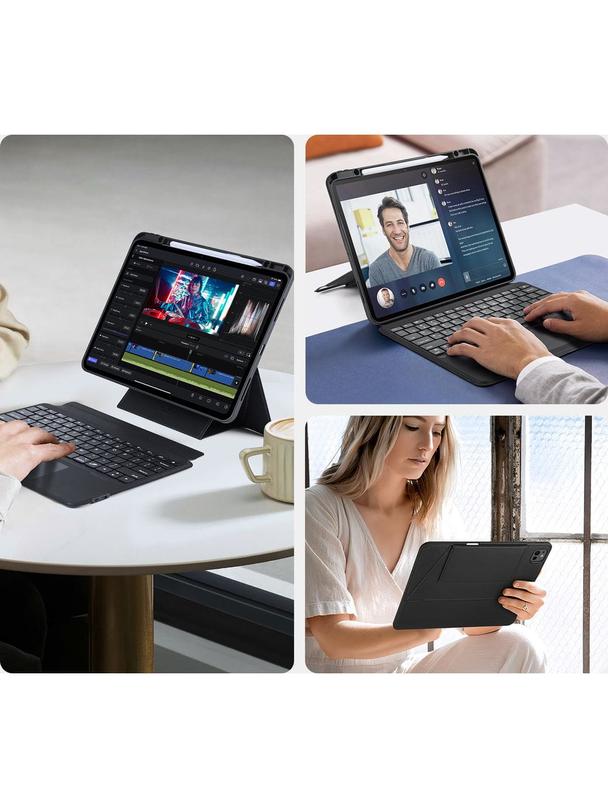 DUX DUCIS etui DK składane z klawiaturą bezprzewodową do iPad Pro 13 (2024) czarne