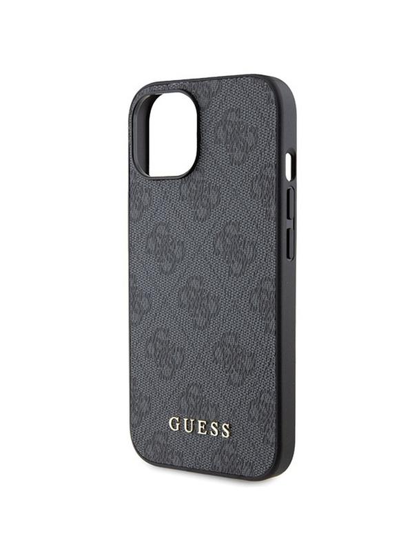 GUESS futerał do IPHONE 15 GUHCP15SG4GFGR (4G Metal Logo) szary
