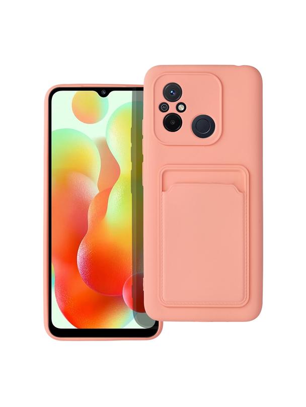 Futerał CARD CASE do XIAOMI Redmi 12C różowy