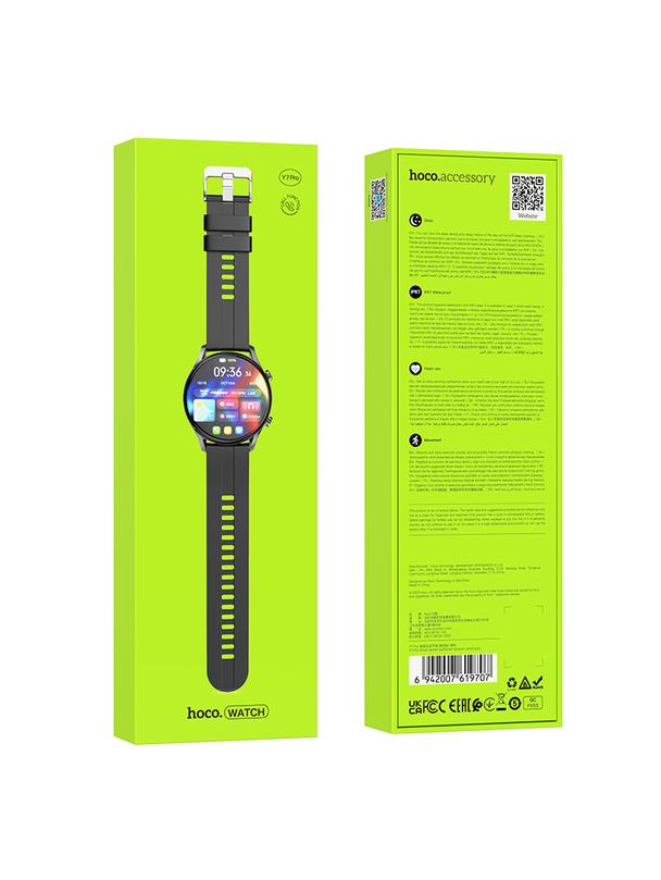 EOL Smartwatch Hoco 1,39" TFT IP67 z funkcją rozmowy Y7 PRO szary