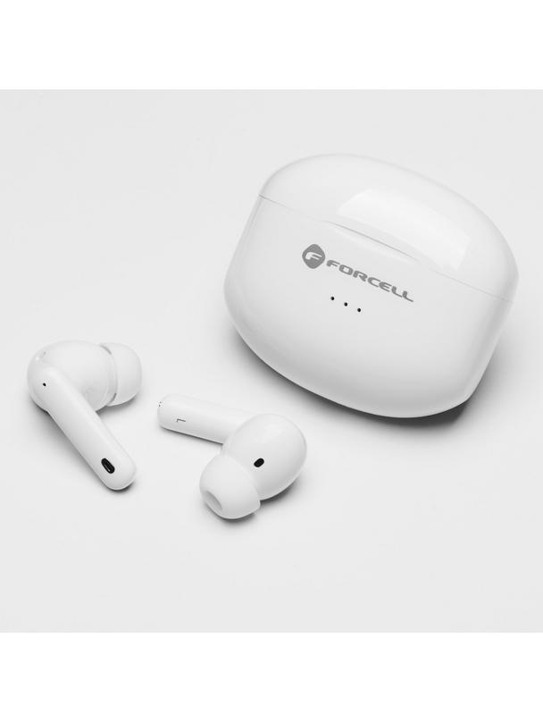 Słuchawki bezprzewodowe douszne Forcell F-Audio TWS Clear Sound białe