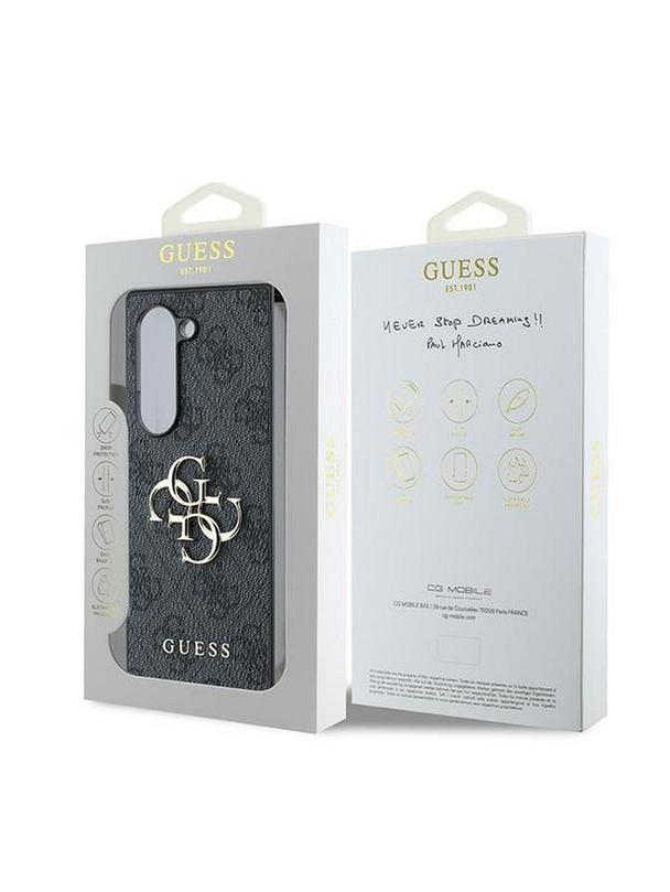 GUESS futerał do SAMSUNG Z Fold 6 GUHCZFD64GMGGR (PU 4G Leather Metal Logo) czarny