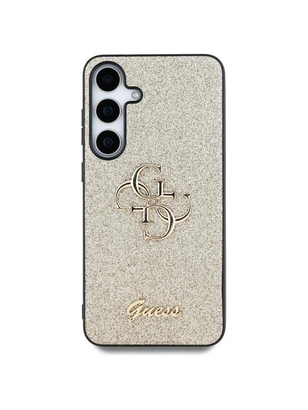 GUESS futerał do SAMSUNG S25 GUHCS25SHG4SGD (Fixed Glitter Big 4G) złoty