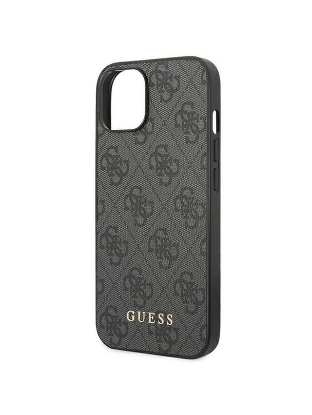GUESS futerał do IPHONE 14 GUHCP14SG4GFGR (4G Gold Logo) szary