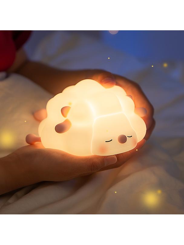 Lampka nocna Owieczka Art Deco dotykowy rózowy K-1156