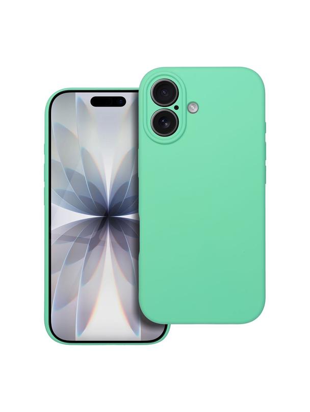 Futerał SILICONE 2mm do IPHONE 17 kompatybilny z MagSafe miętowy