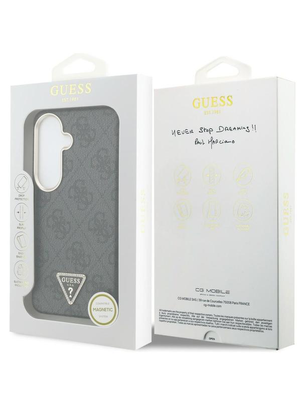 GUESS futerał do SAMSUNG S26 GUHMS26SP4GTDGMK (4G Triangle Logo MagSafe) czarny
