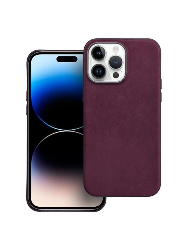Futerał WOVEN MAG COVER kompatybilny z MagSafe do IPHONE 14 Pro Max burgundowy