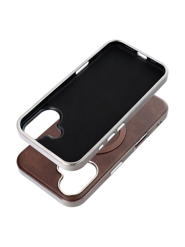 Futerał GENTLEMAN MAG COVER kompatybilny z MagSafe do IPHONE 16 PRO MAX brązowy