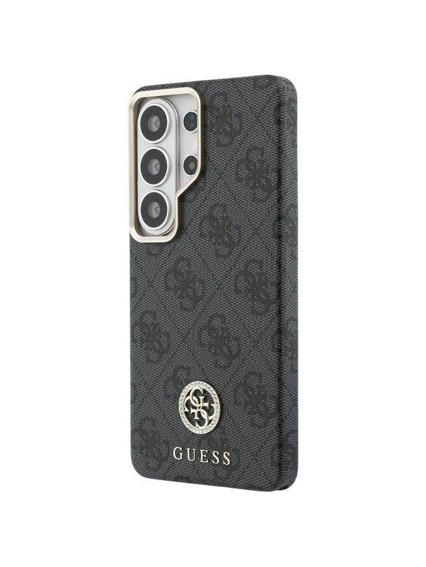 GUESS futerał do SAMSUNG S26 Ultra GUHMS26LP4GRMDEK (4G Rhinestone Round Logo MagSafe) czarny