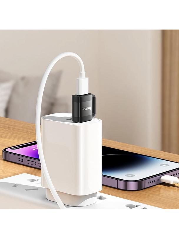 Adapter OTG USB A do USB C Hoco 3A UA31D czarny