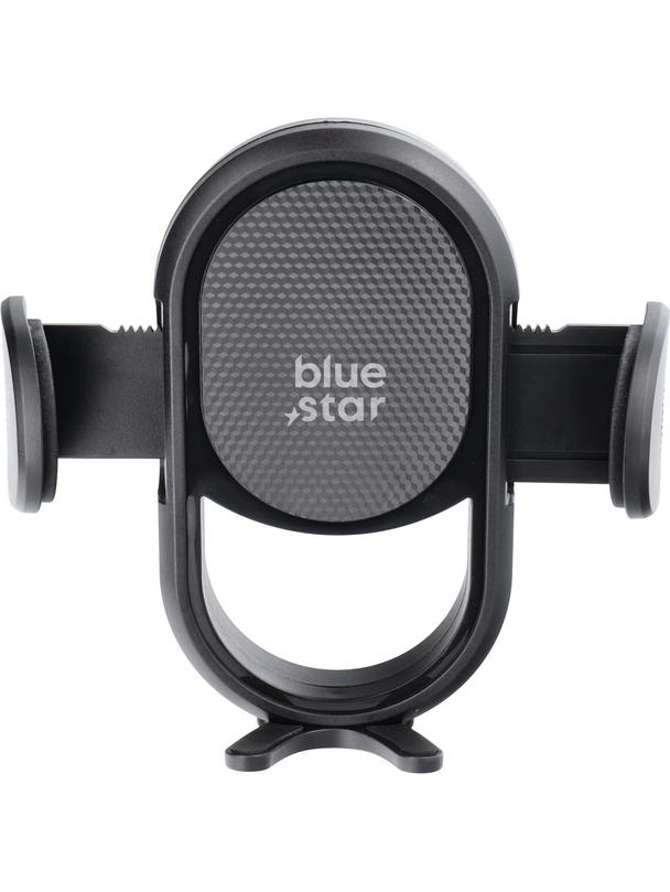 Uchwyt na telefon do samochodu grawitacyjny Blue Star Smart Lock Smile do kratki czarny