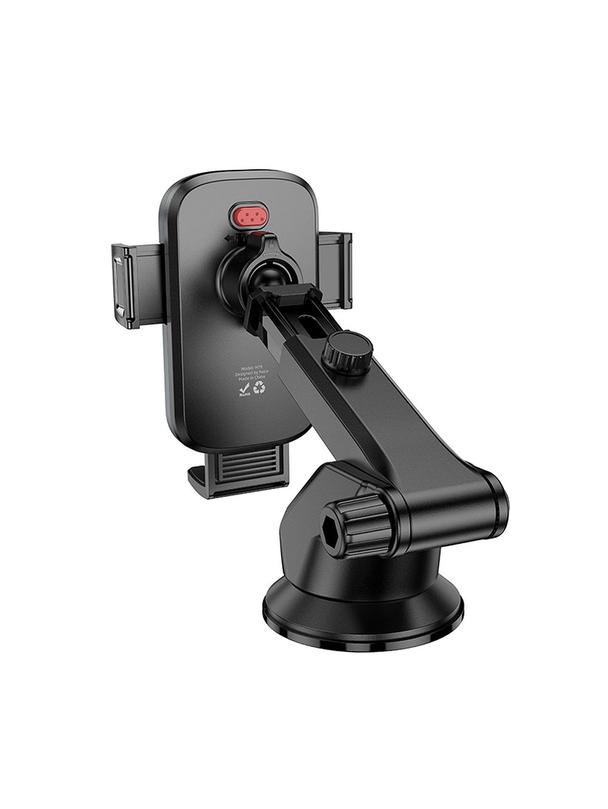Uchwyt na telefon do samochodu uniwersalny Hoco do szyby / deski H79 czarno szary