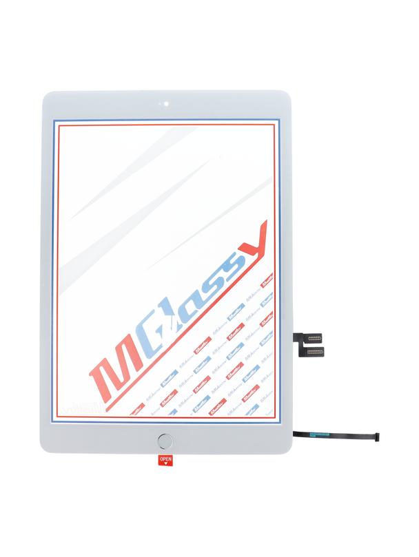 MUSTTBY Ekran dotykowy + taśma klejąca + Home do iPAD 8 (biały)