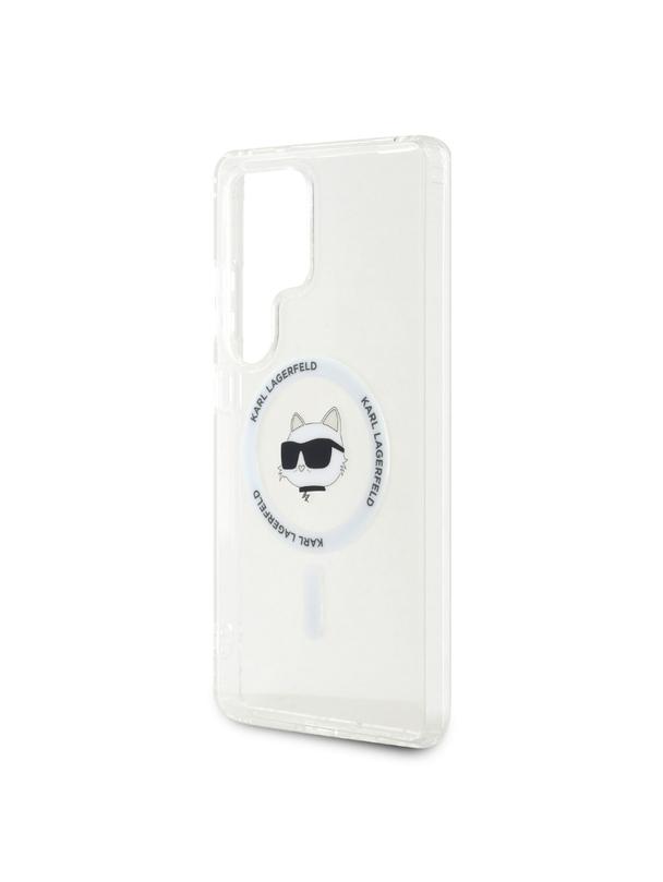 KARL LAGERFELD futerał do SAMSUNG S25 Ultra KLHMS25LHLSCHH (Magnetic IML Metal Choupette Head) biały