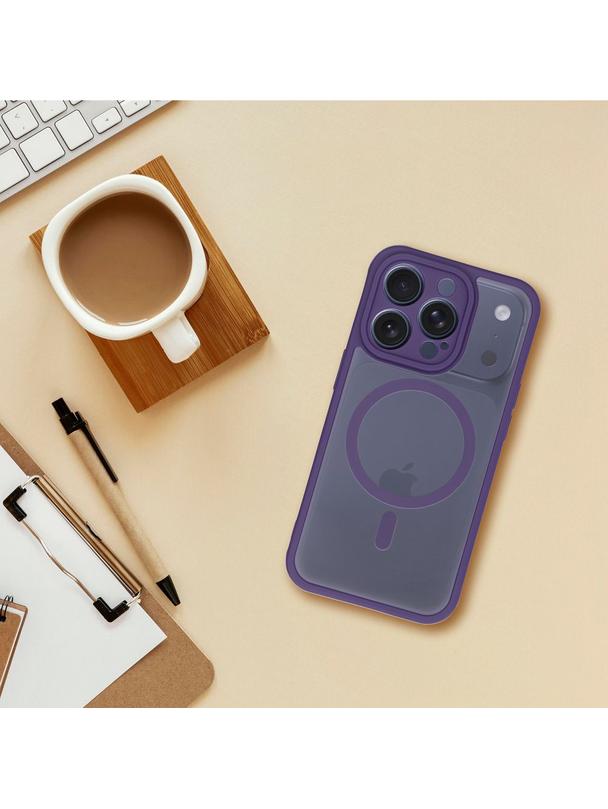 Futerał FULL MATTE MAG COVER kompatybilny z MagSafe do IPHONE 17 Pro Max fioletowy