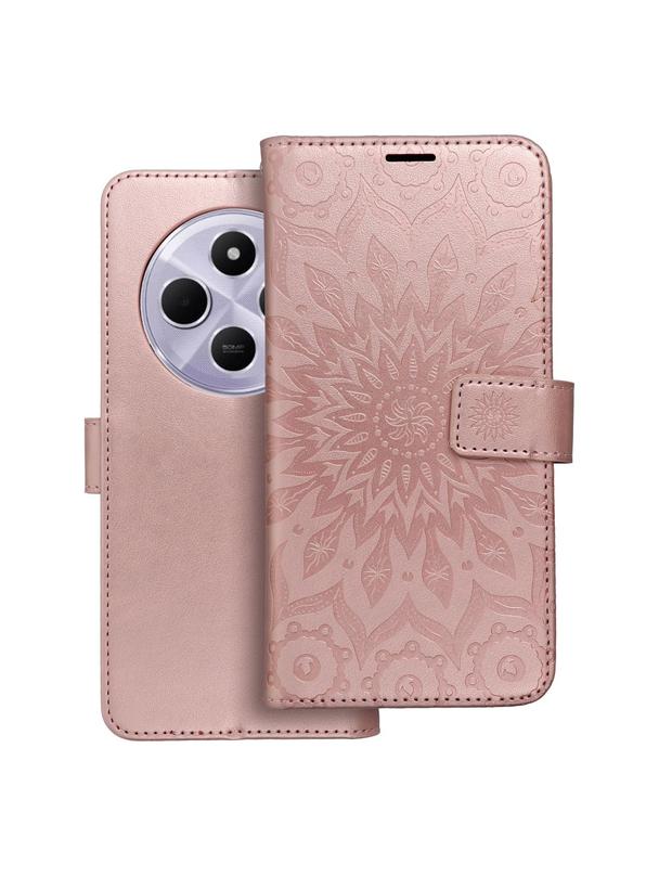 Kabura MEZZO Book do XIAOMI Redmi 14C mandala złoty róż