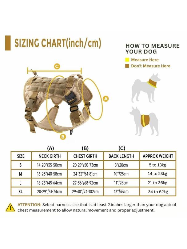 Szelki dla psa TACTICAL rozmiar S brązowe
