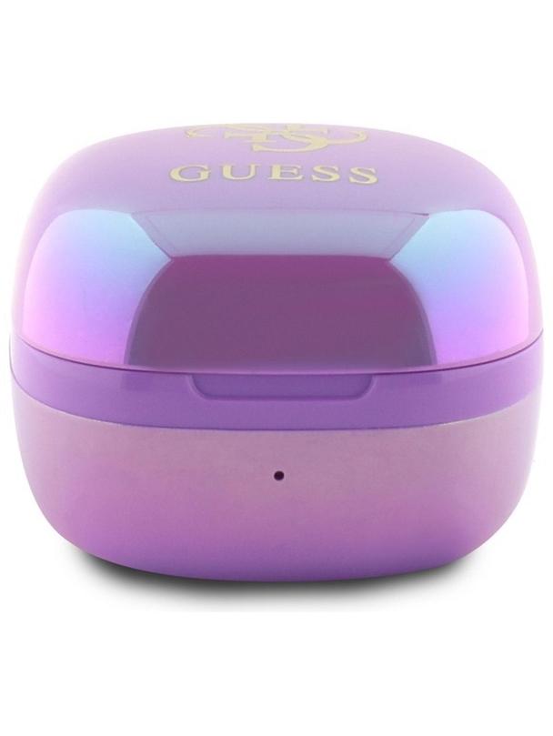 GUESS słuchawki bezprzewodowe bluetooth TWS GUTWSJ144ESU (Mini Iridescent 4G Printed Logo) fioletowe