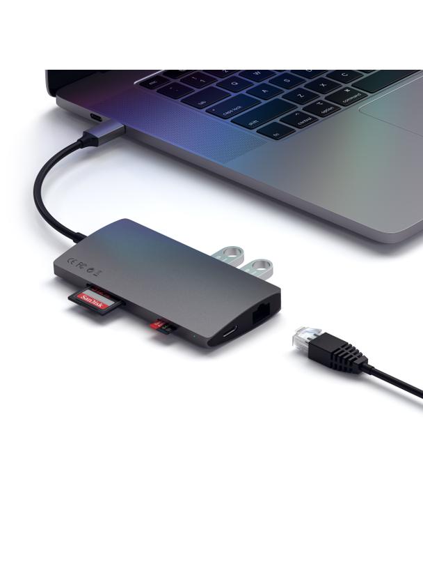 SATECHI adapter HUB 7w1 Typ C ST-TCMA2M szary