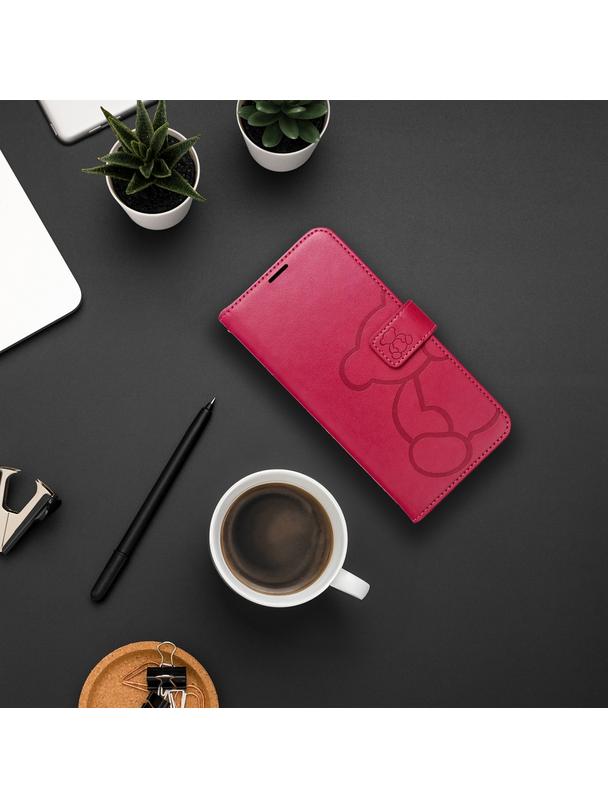Kabura MEZZO Book do SAMSUNG S25 Edge teddy bear magenta