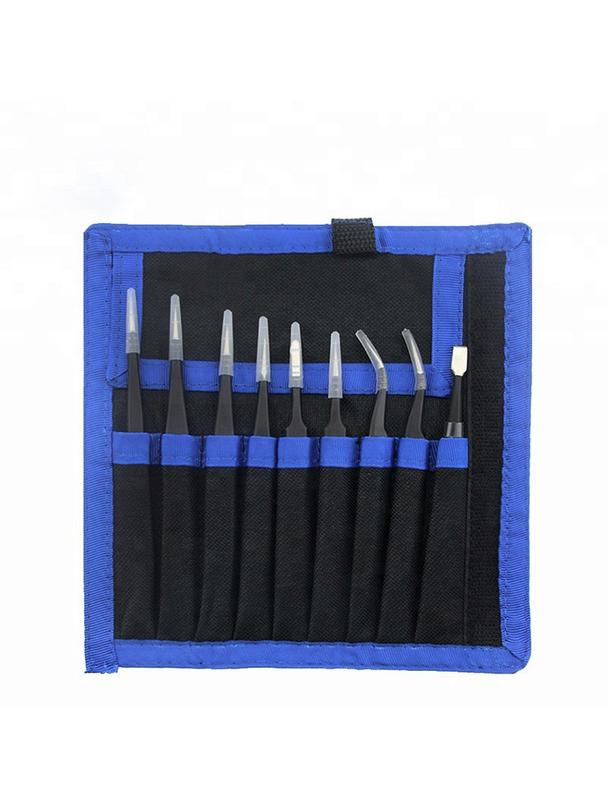 UF-TOOLS - Zestaw pincet ESD-9 (9szt.)