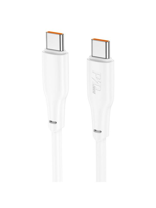 Kabel USB C do USB C Hoco 3A 100W 2 m X93 biały