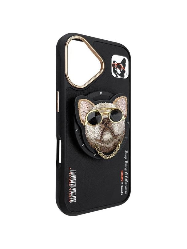 NIMMY futerał GLASSES COOL DOG kompatybilny z MagSafe do IPHONE 16 czarny
