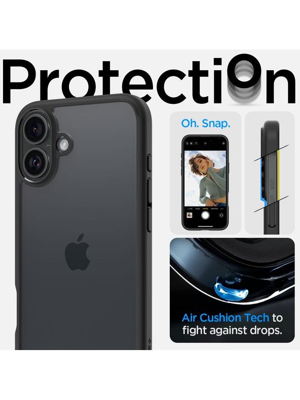SPIGEN futerał ULTRA HYBRID do IPHONE 16 matte black