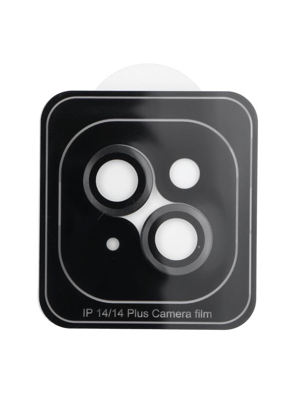 Osłona aparatu PROTECTOR 9H + aplikator do IPHONE 14 / 14 PLUS czarna