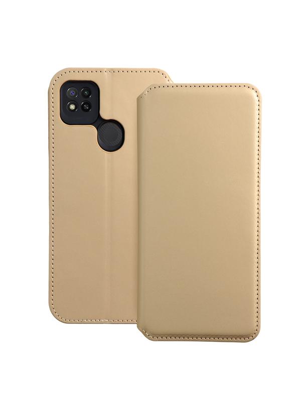 Kabura DUAL POCKET Book do XIAOMI Redmi 9c złoty
