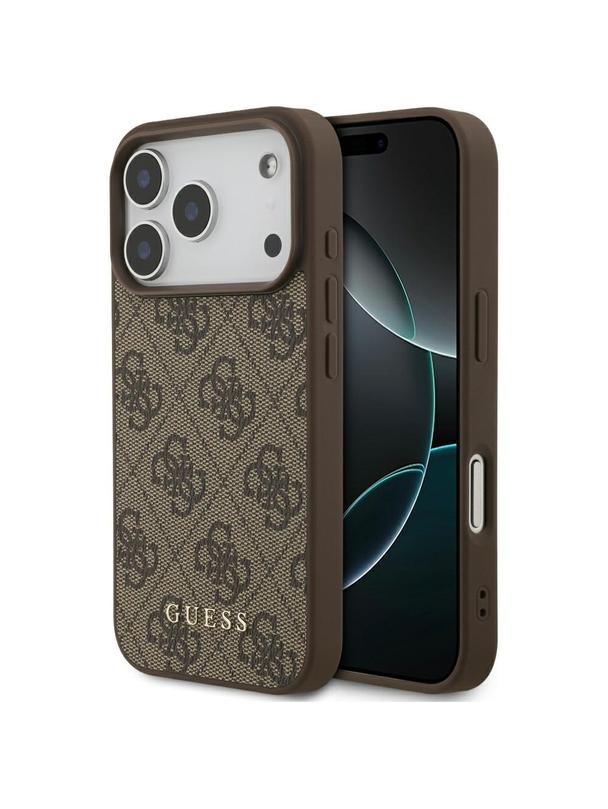 GUESS futerał do IPHONE 17 Pro GUHCP17LG4GFBR (PU 4G Classic) brązowy