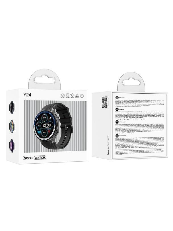 Smartwatch Hoco 1,43" AMOLED IP67 z funkcją rozmowy Y24 czarny