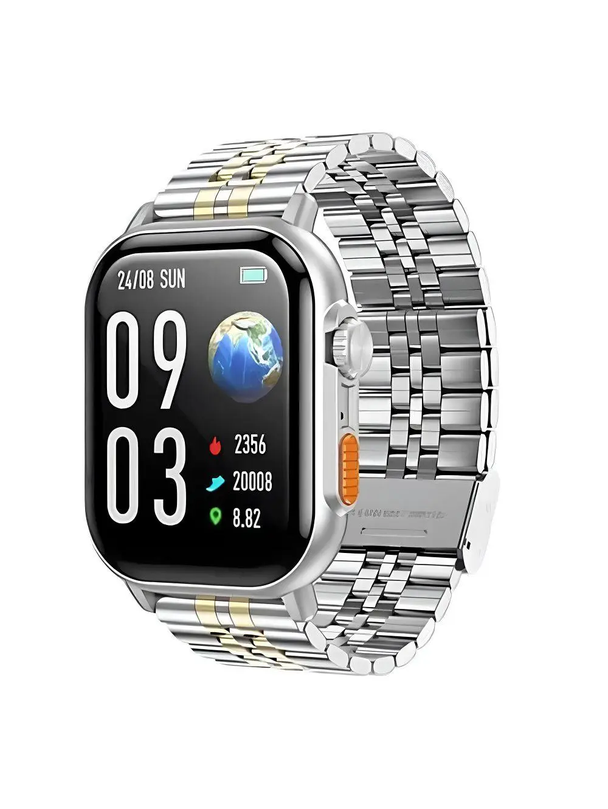 Smartwatch Hoco 2,02" TFT z fukcją rozmowy DYD02 złoto srebrny