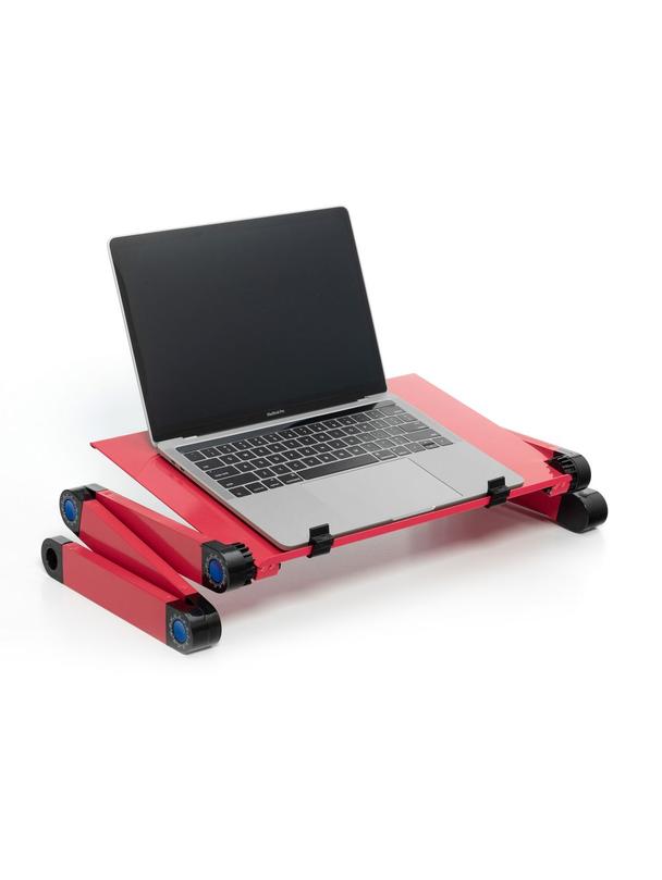 Podstawka pod laptop uniwersalna regulowana + chłodzenie YL-803 czerwona